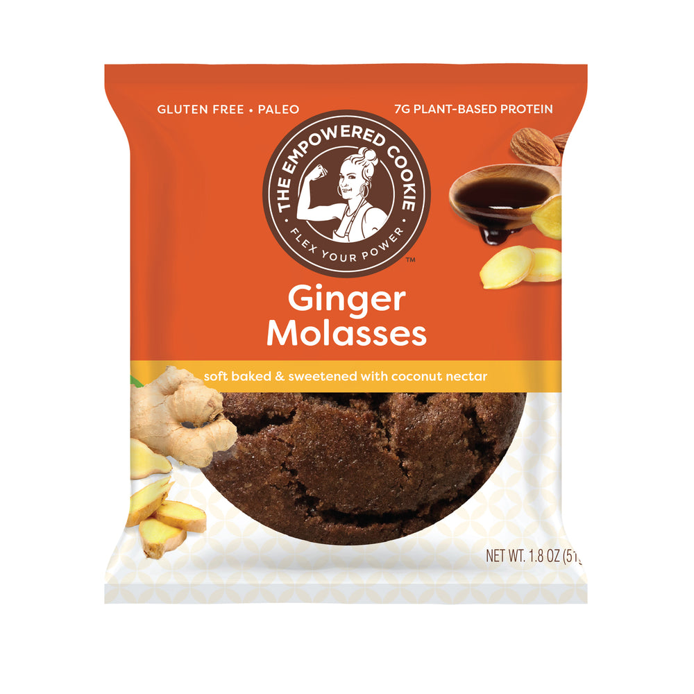 Ginger Molasses Cookies Packet_The Empowered Cookie homepage