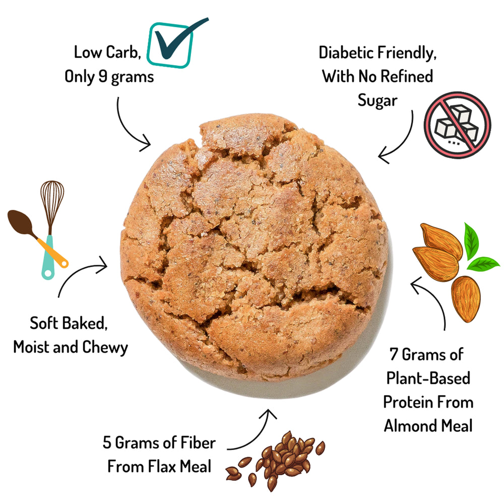 Best Selling (12 cookies) 6 flavors: Low Carb Cookies & Vegan Cookies