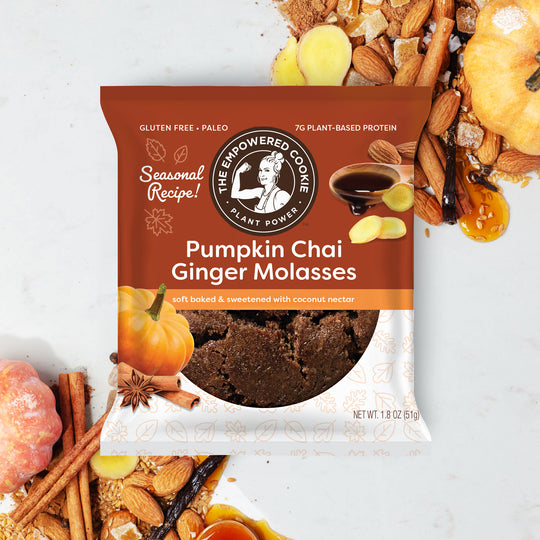Pumpkin Chai Ginger Molasses Cookies (12 Pack)