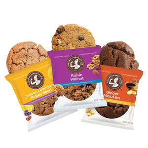 Ginger, Lemon and Raisin, 3 Flavors        (6 cookies)