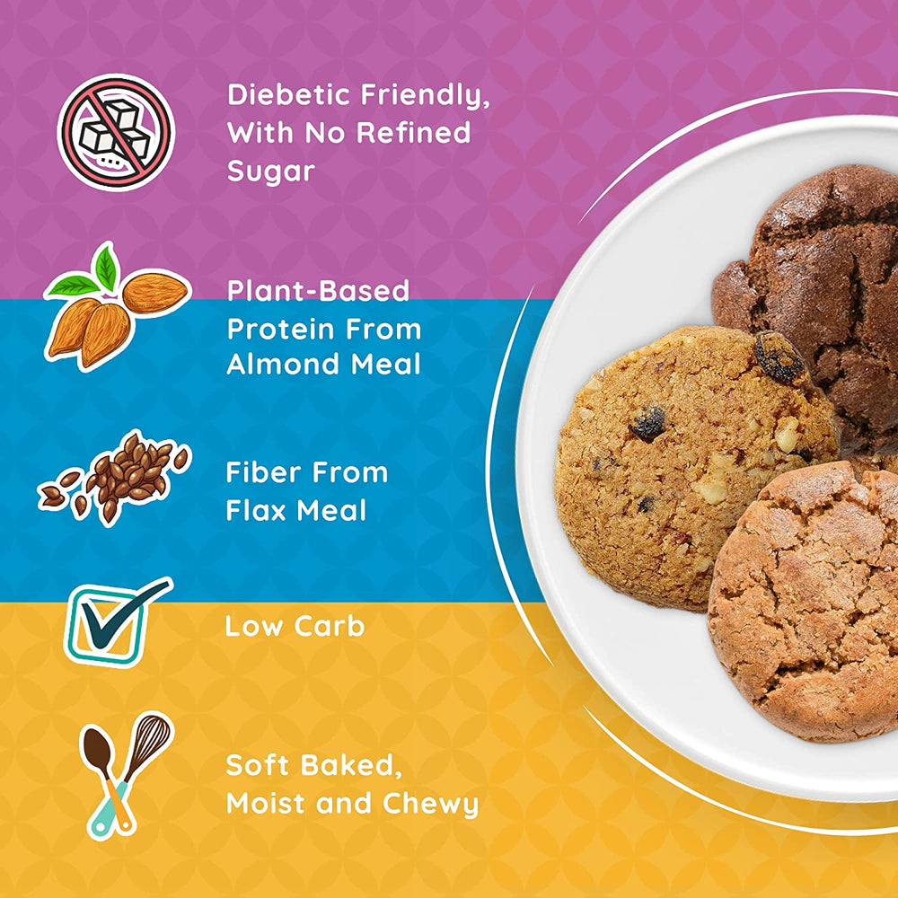 
            
                Load image into Gallery viewer, Ginger, Lemon, Raisin Pack: 3 flavors (12 cookies)
            
        