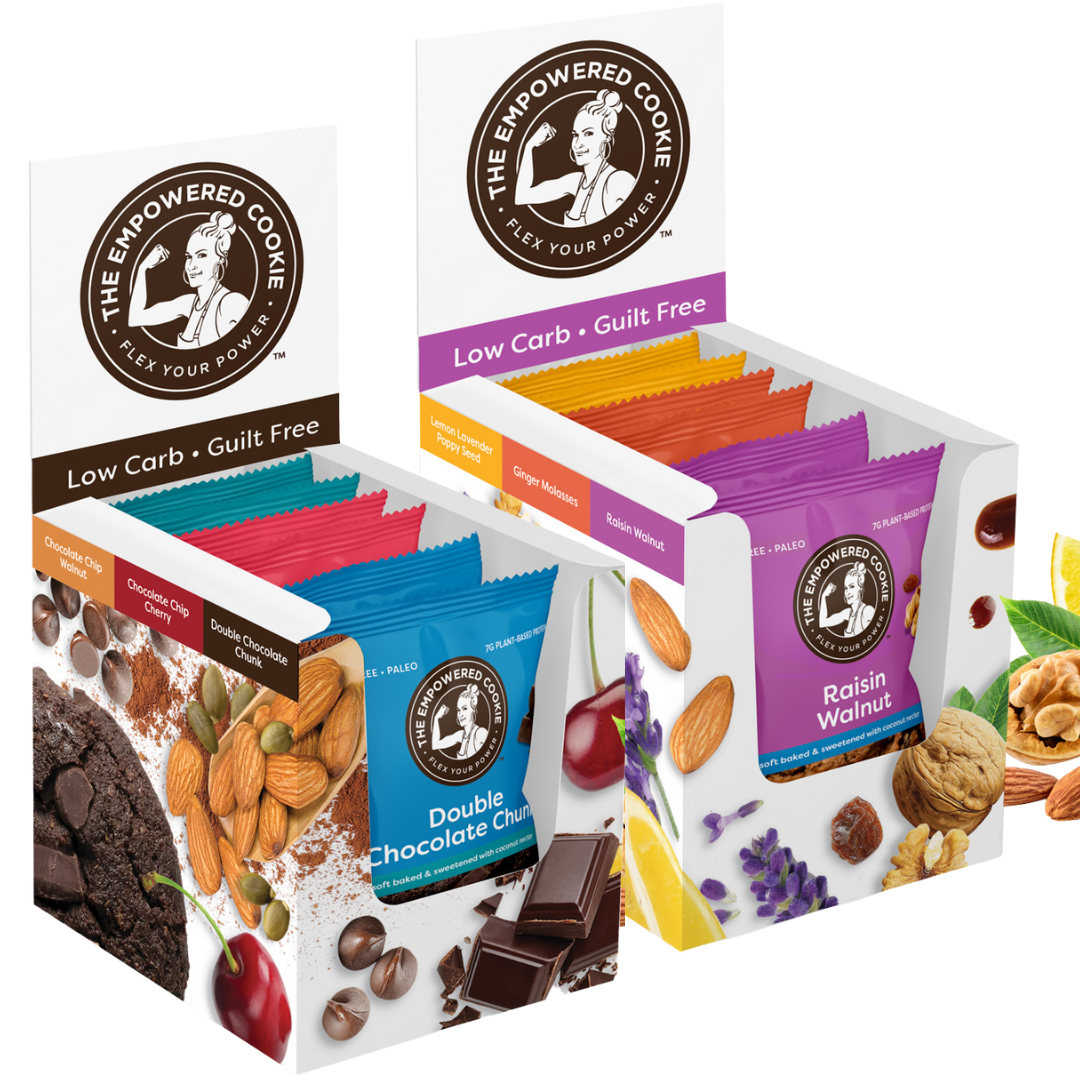 Best Selling (12 cookies) 6 flavors: Low Carb Cookies & Vegan Cookies
